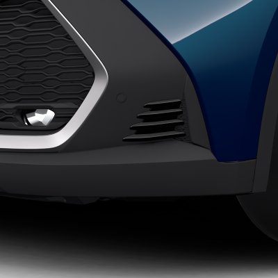 Toyota CH-R ködlámpa kontúr, zongoralakk fekete 2023-