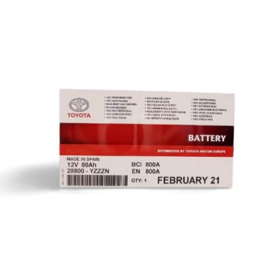 Toyota és Lexus akkumulátor 80Ah 800A